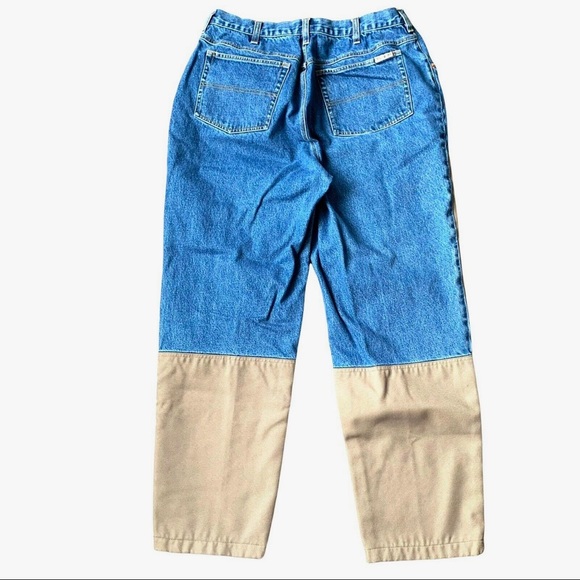 Columbia Sz 34 X 31 Brush Guard Reinforced Canvas Denim Hunting Jeans Pants - Picture 6 of 11
